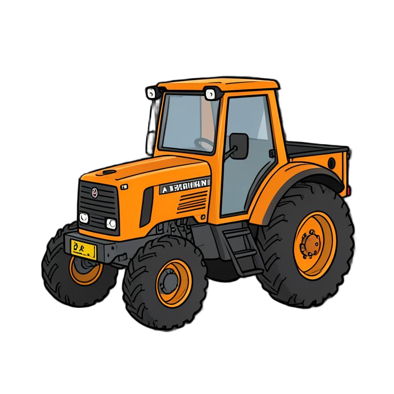 Tecknad A-traktor